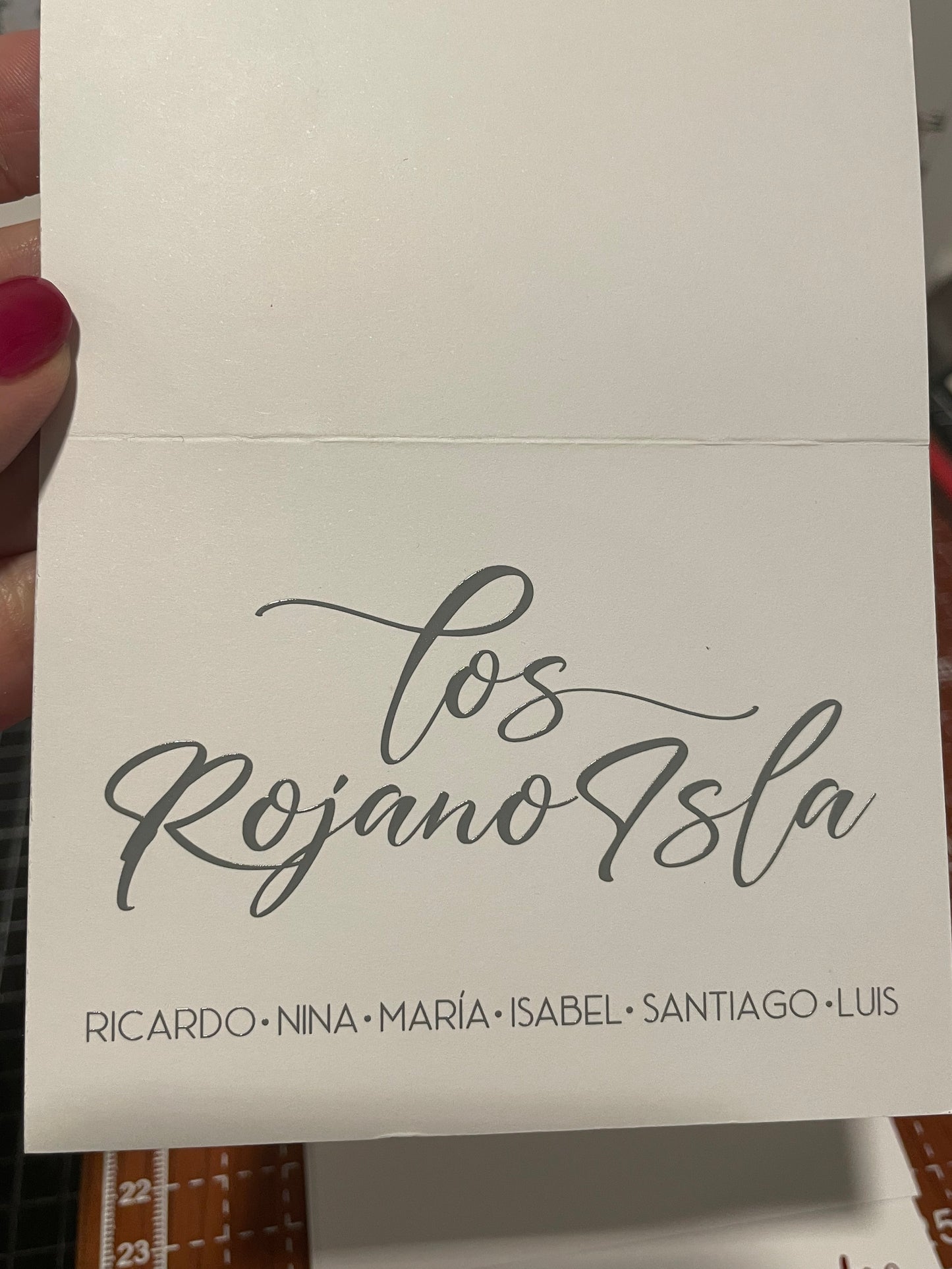 TARJETAS SERIGRAFIA